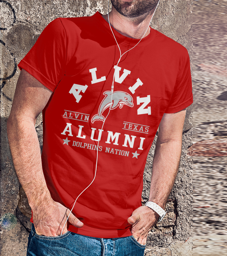 Alvin Texas Alumni Dolphins Nation T-Shirt