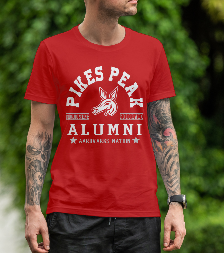 Pikes Peak Alumni Colorado Springs Aardvarks Nation Colorado T-Shirt