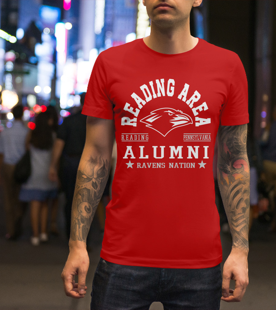 Reading Area Pennsylvania Alumni Ravens Nation T-Shirt