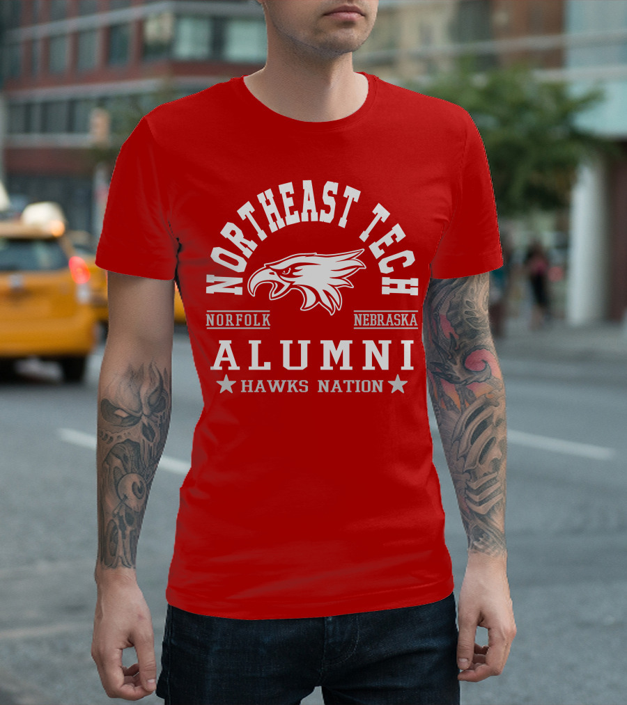 Northeast Tech Norfolk Nebraska Alumni Hawks Nation T-Shirt