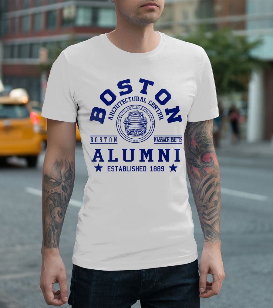 Boston Architectural Center Alumni Established 1889 Boston Massachusetts T-Shirt