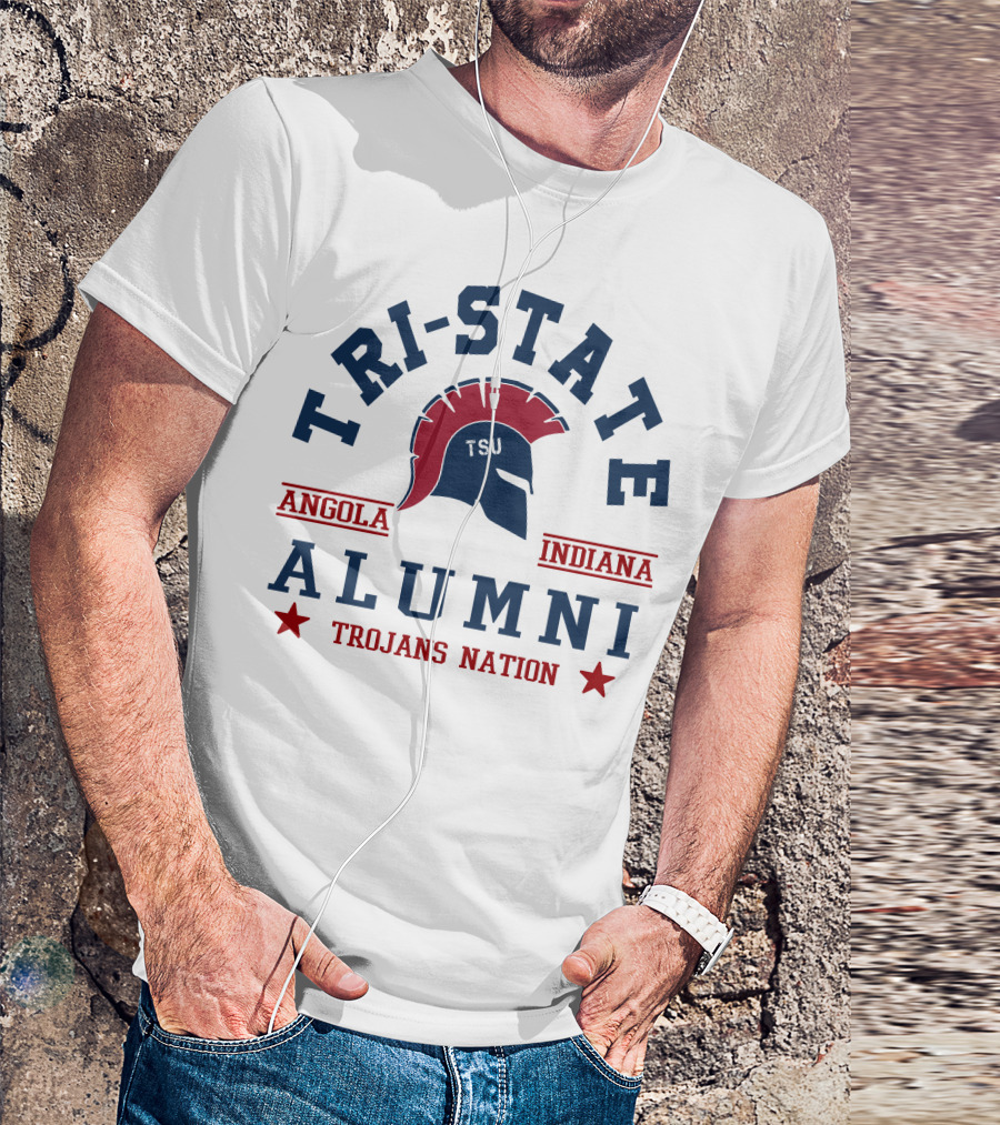 Tri-State Alumni Angola Indiana Trojans Nation TSU T-Shirt