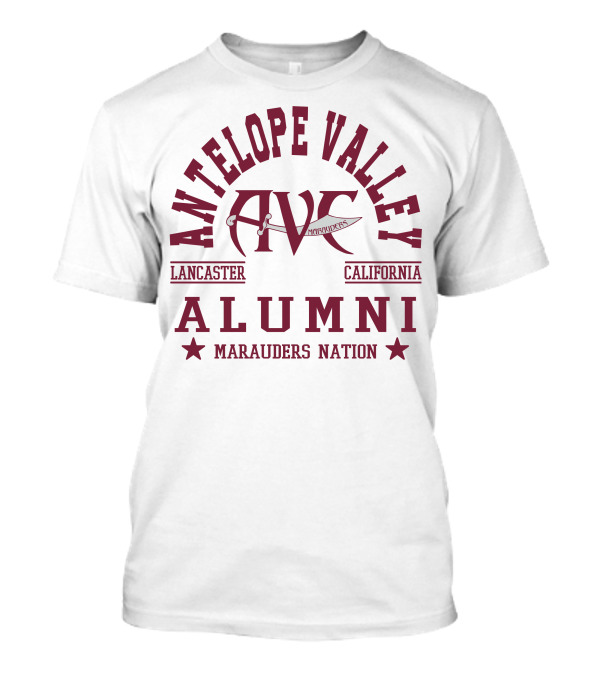 Antelope Valley Alumni AVC Marauders Nation Lancaster California T-Shirt