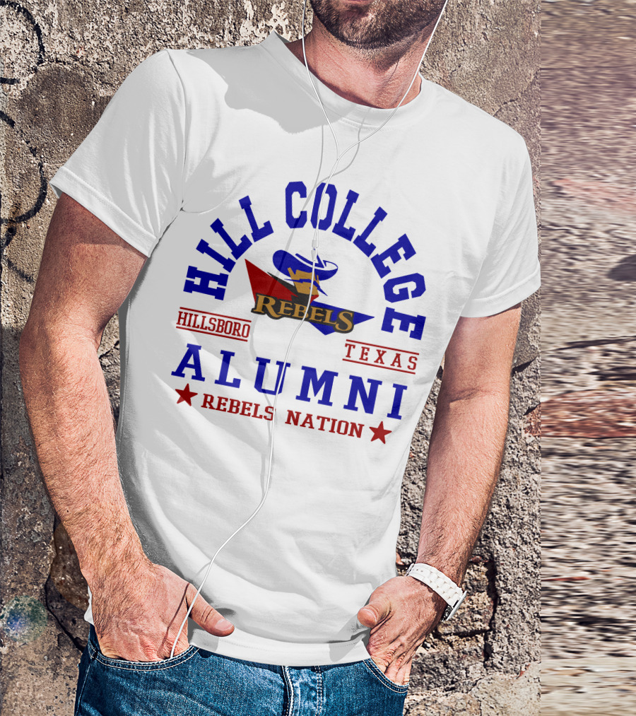 Hill College Alumni Rebels Nation Hillsboro Texas T-Shirt