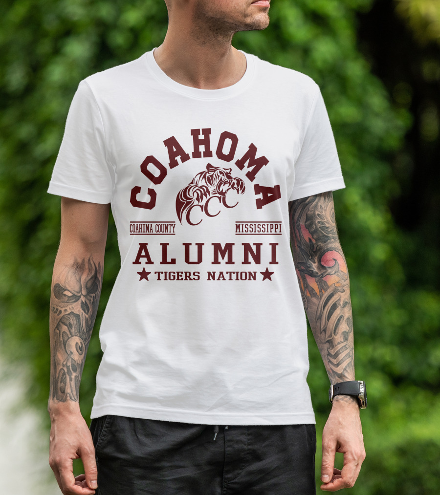 Coahoma County Mississippi Alumni Tigers Nation CCC T-Shirt