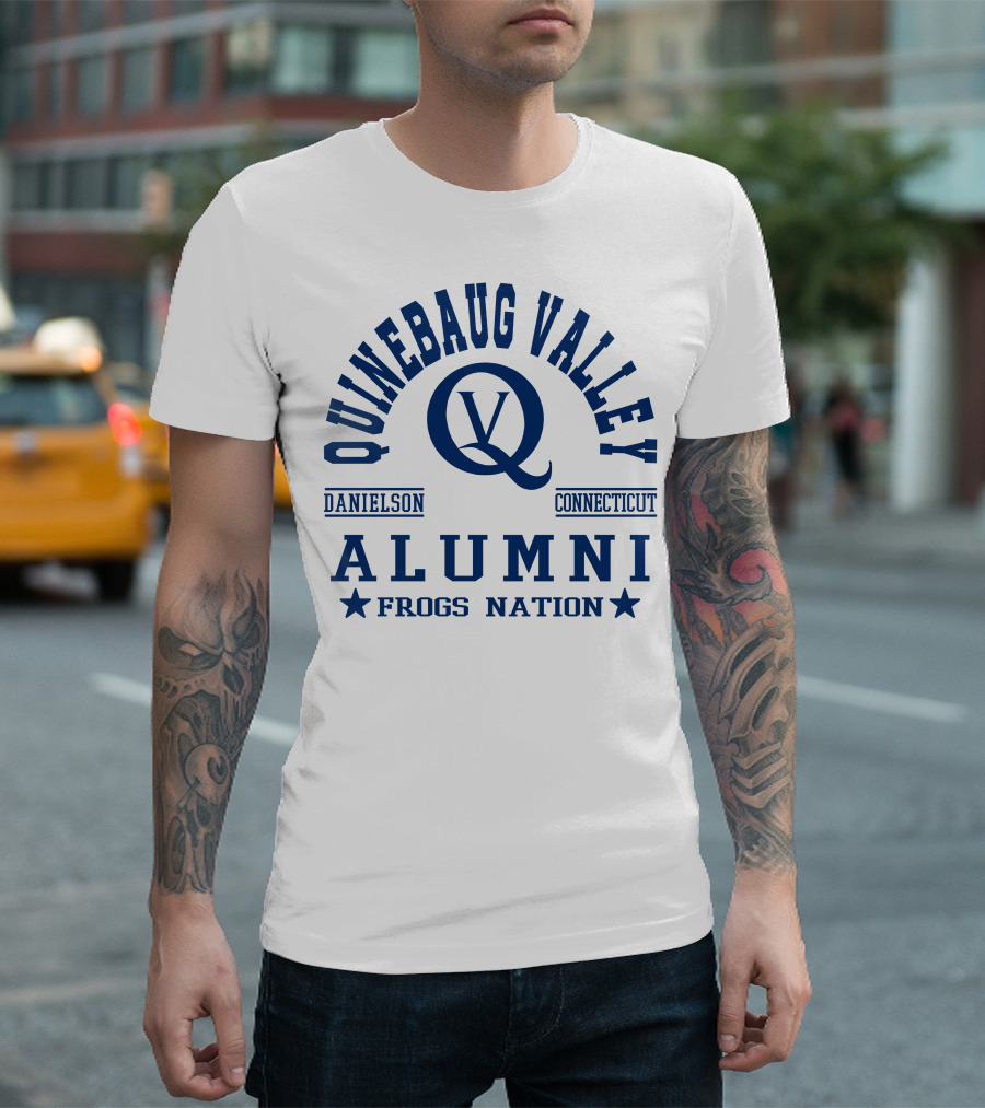 Quinebaug Valley Alumni Danielson Connecticut Frogs Nation T-Shirt