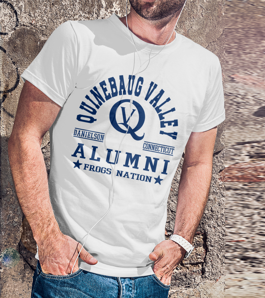 Quinebaug Valley Alumni Danielson Connecticut Frogs Nation T-Shirt