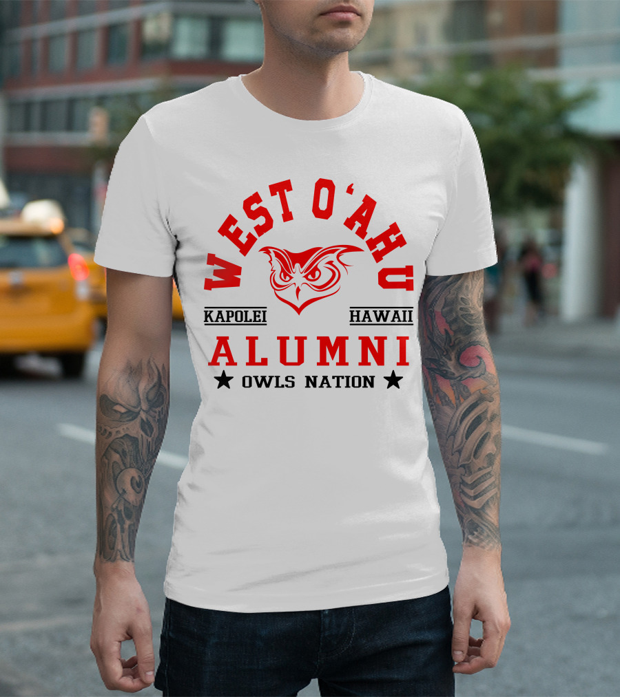 West O'ahu Kapolei Hawaii Alumni Owls Nation T-Shirt