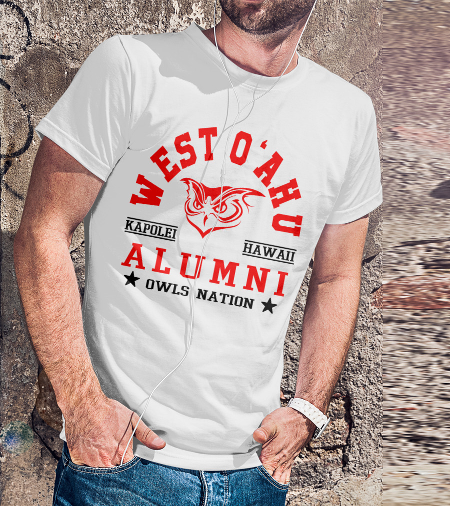 West O'ahu Kapolei Hawaii Alumni Owls Nation T-Shirt