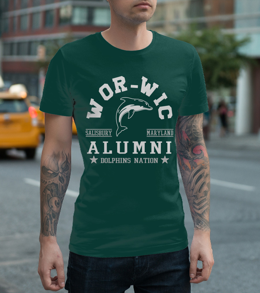 Wor-Wic Alumni Dolphins Nation Salisbury Maryland T-Shirt