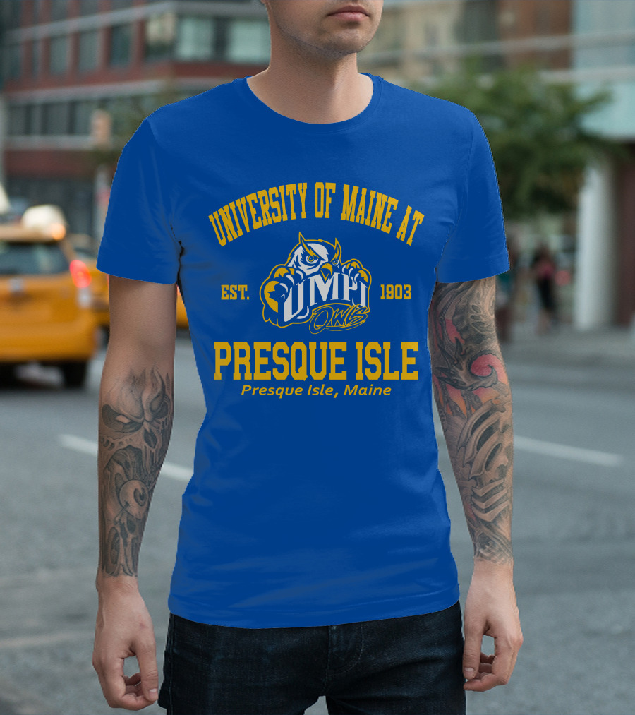 University of Maine at Presque Isle Owls Est. 1903 Presque Isle Maine T-Shirt