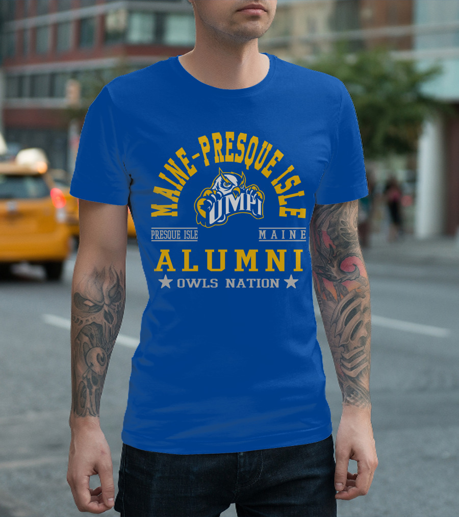 Maine-Presque Isle Alumni Owls Nation UMPI Maine T-Shirt