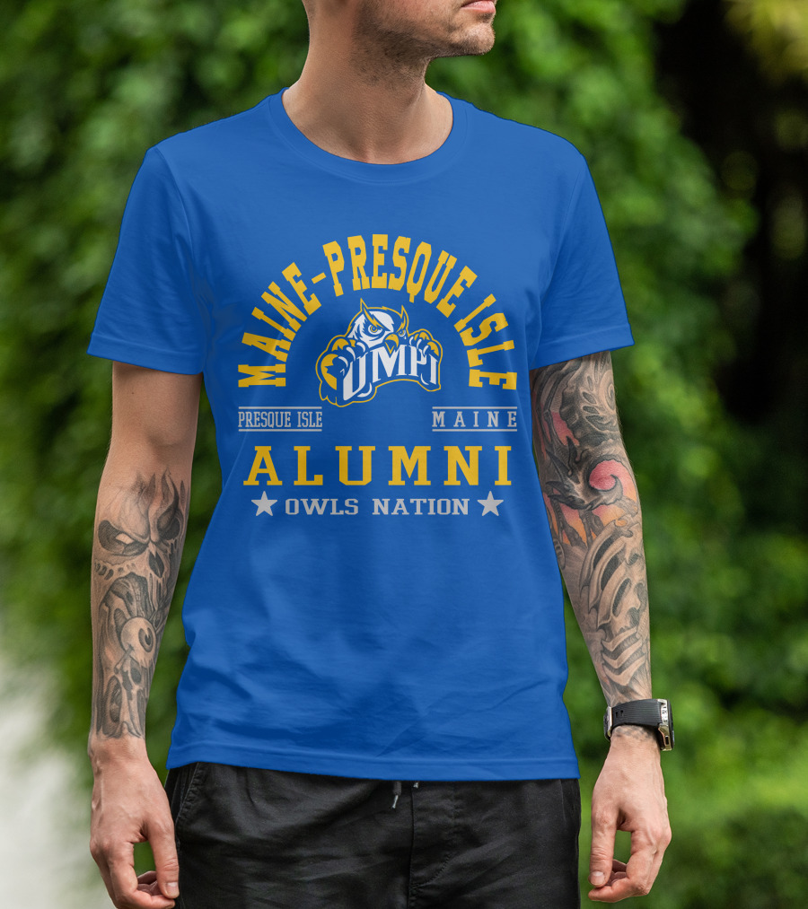 Maine-Presque Isle Alumni Owls Nation UMPI Maine T-Shirt