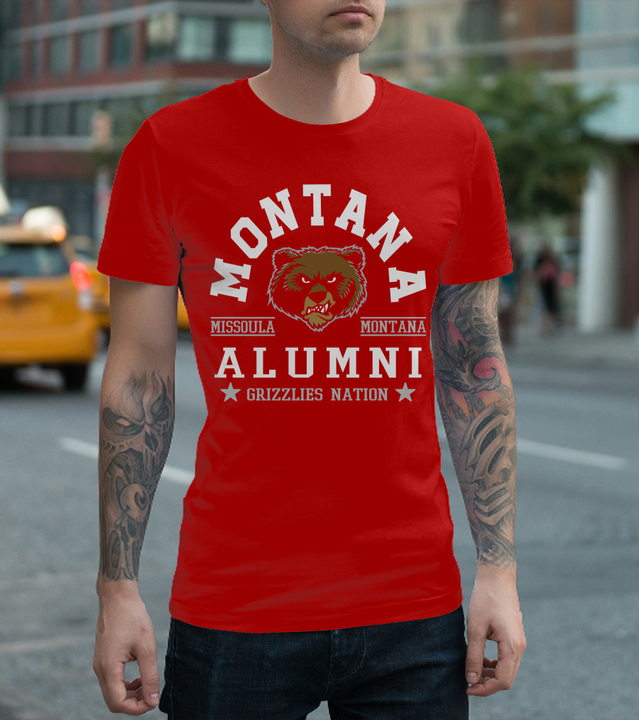 Montana Alumni Missoula Grizzlies Nation Bear T-Shirt
