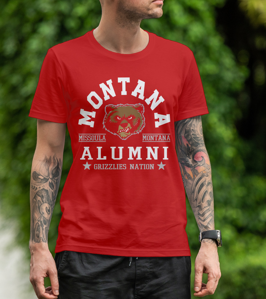 Montana Alumni Missoula Grizzlies Nation Bear T-Shirt