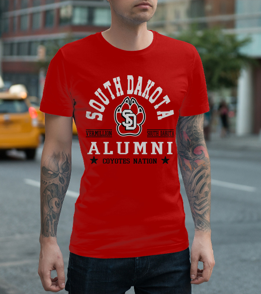 South Dakota Vermillion Coyotes Alumni Nation T-Shirt