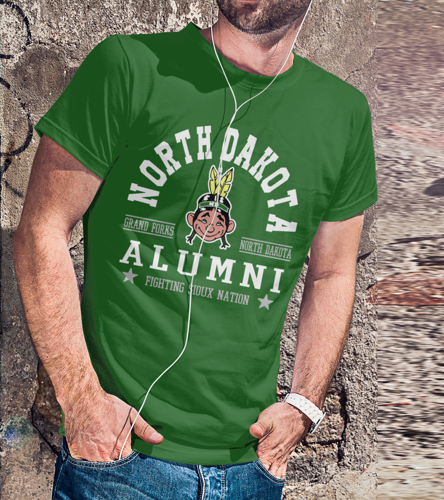 North Dakota Alumni Fighting Sioux Nation Grand Forks T-Shirt