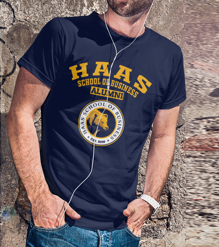 Haas School Of Business Alumni Est. 1898 Bear Emblem T-Shirt