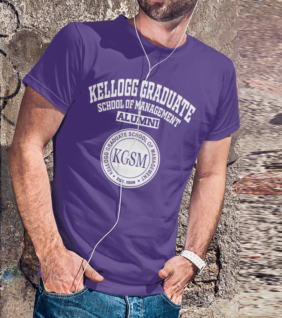Kellogg Graduate School Of Management Alumni KGSM Est. 1908 T-Shirt