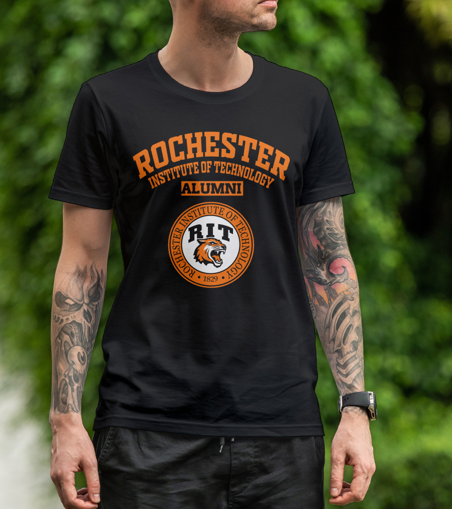 Rochester Institute Of Technology Alumni RIT Tiger Logo 1829 T-Shirt