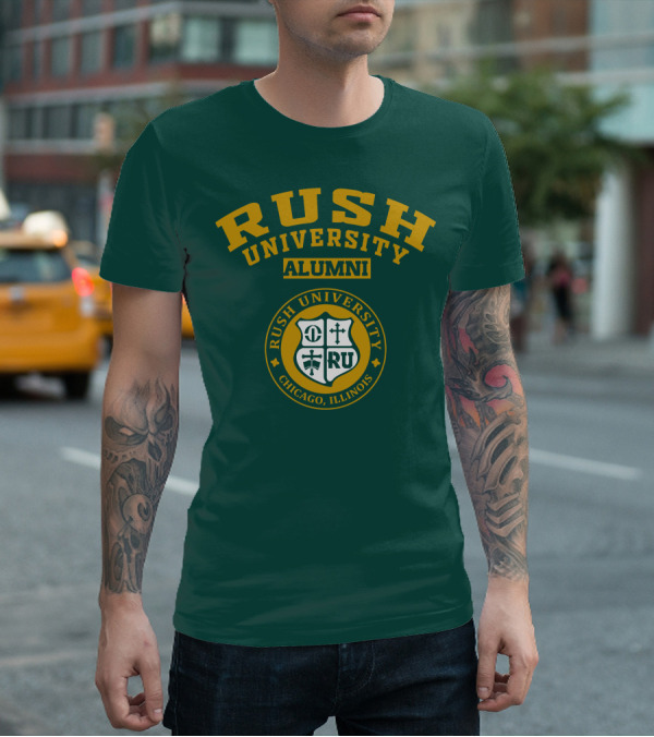 RUSH University Alumni Chicago Illinois Crest T-Shirt