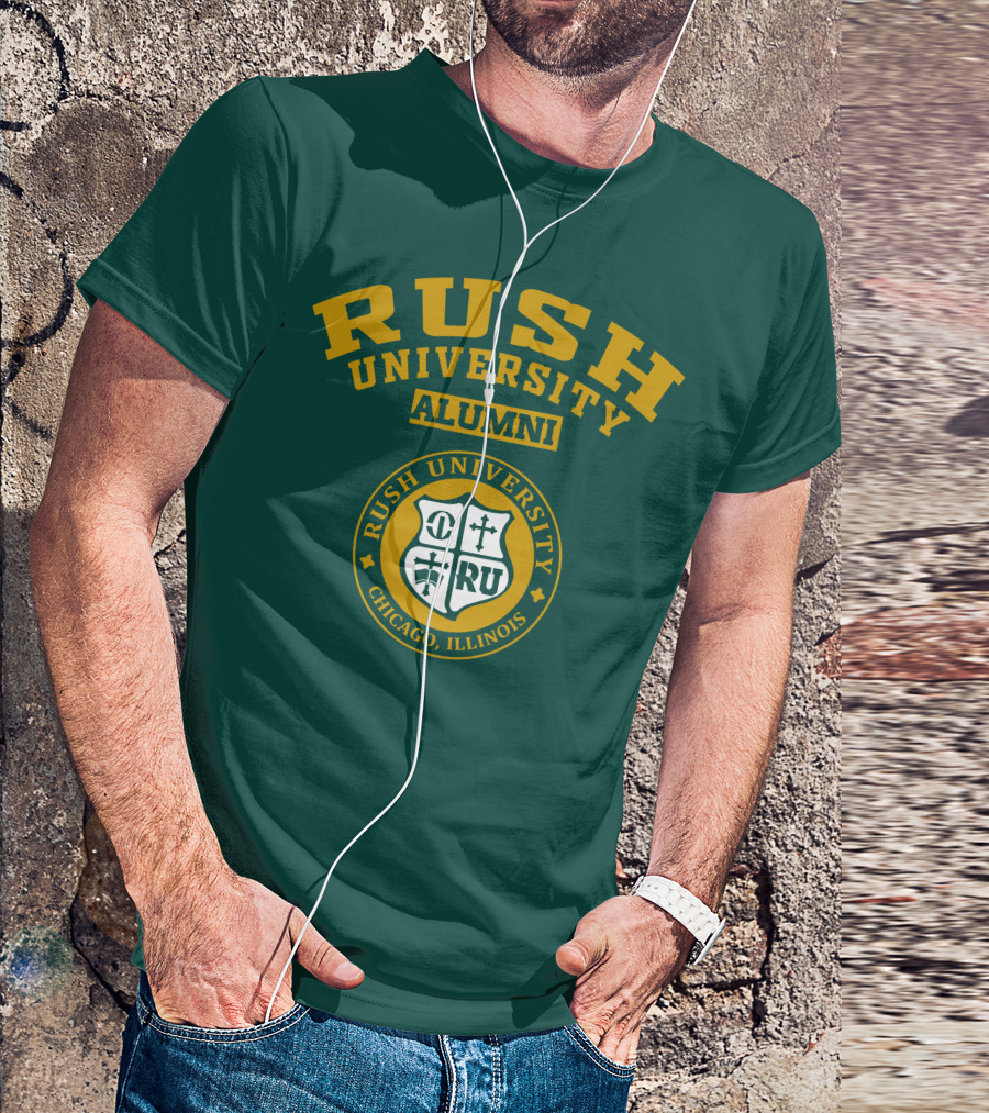 RUSH University Alumni Chicago Illinois Crest T-Shirt