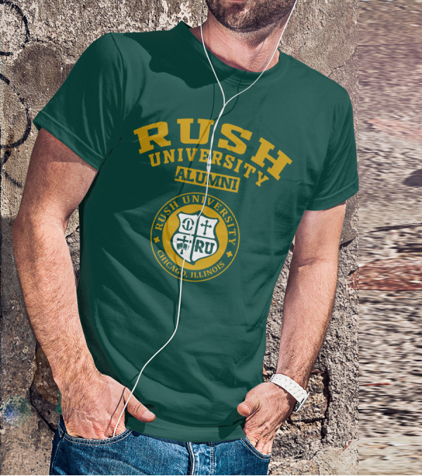 RUSH University Alumni Chicago Illinois Crest T-Shirt
