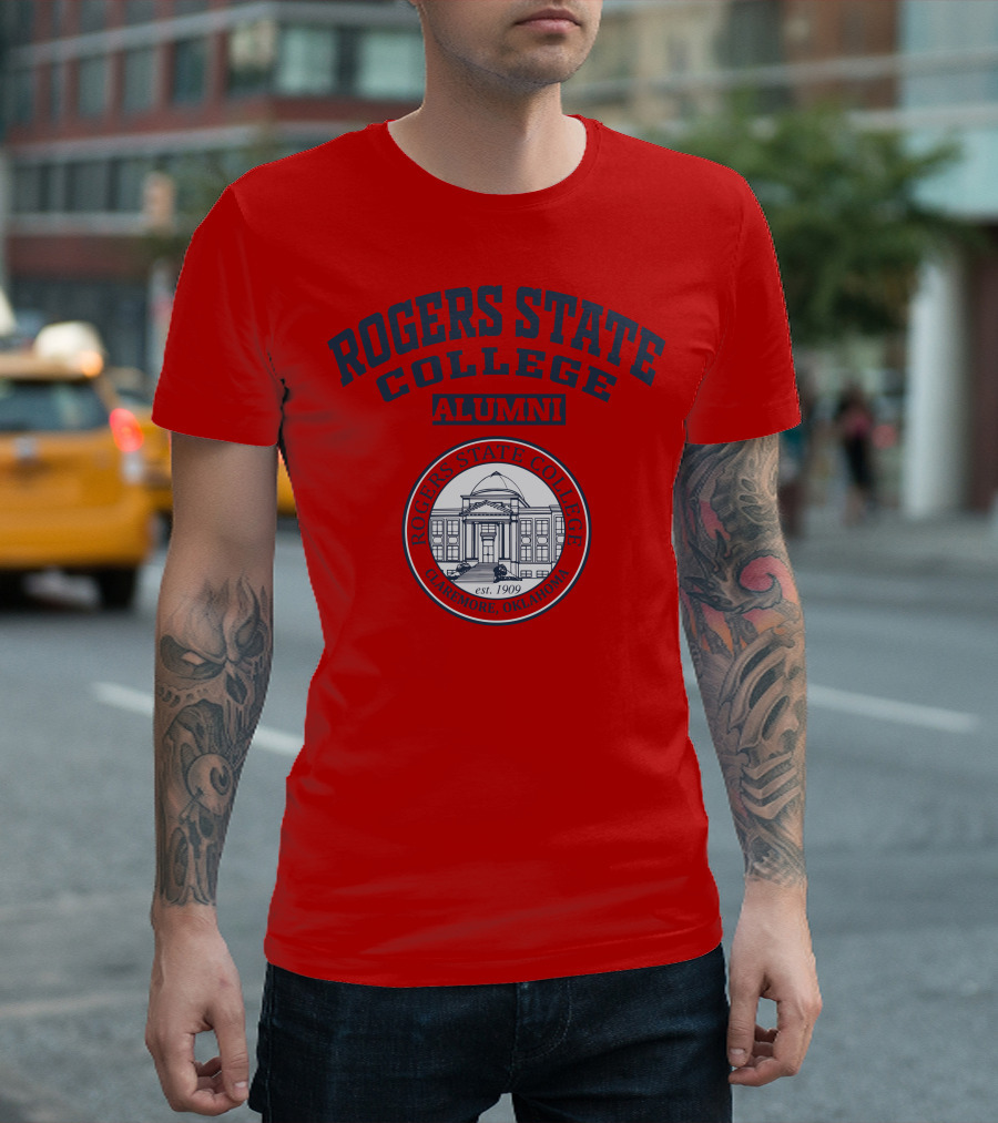 ROGERS STATE COLLEGE ALUMNI CLAREMORE OKLAHOMA EST 1909 T-Shirt