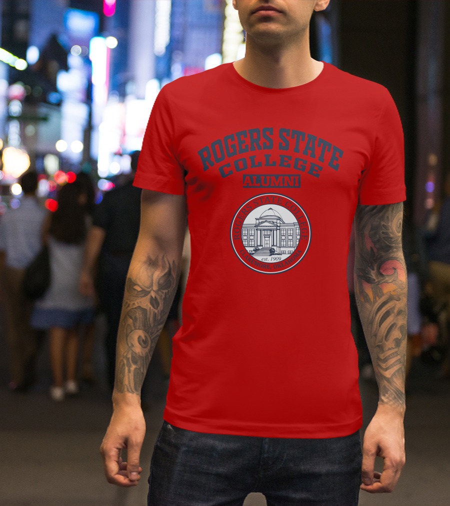 ROGERS STATE COLLEGE ALUMNI CLAREMORE OKLAHOMA EST 1909 T-Shirt