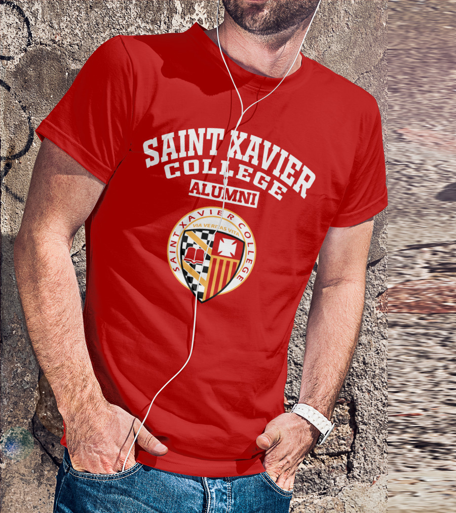 Saint Xavier College Alumni Crest Via Veritas Vita T-Shirt