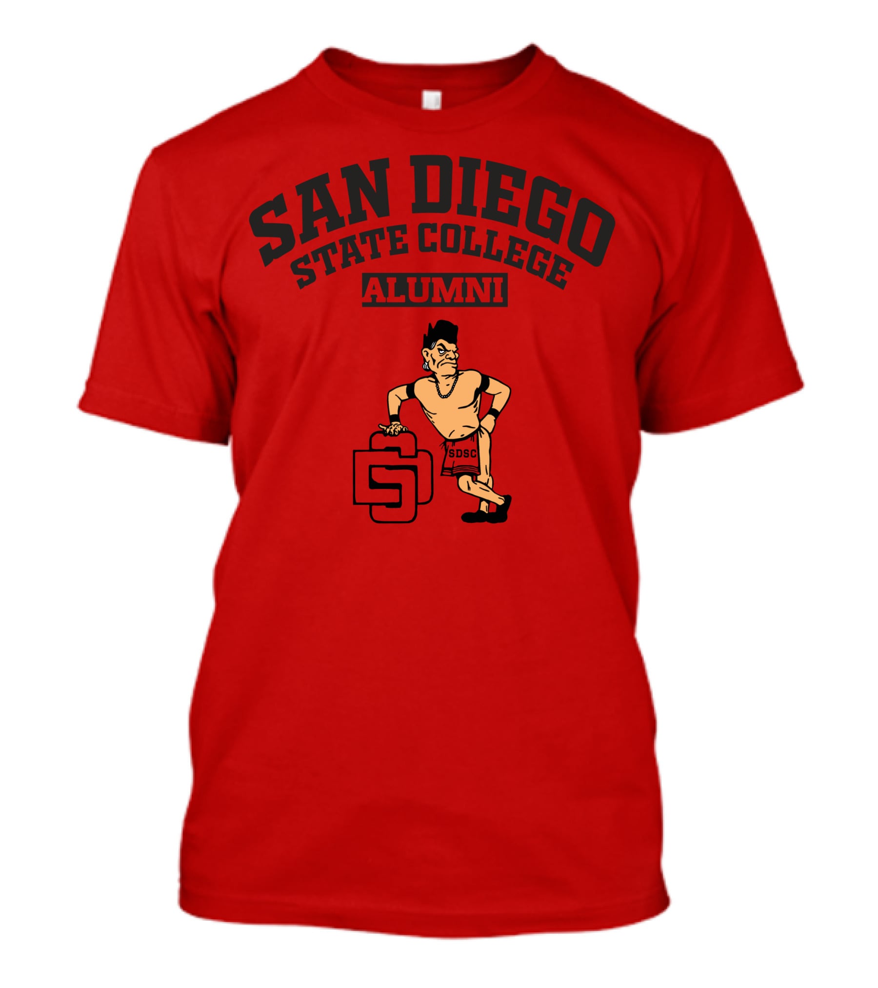 San Diego State College Alumni SDSC Vintage Style Retro Pose T-Shirt