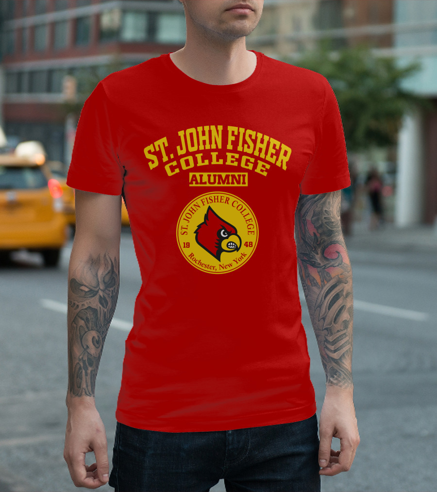 St. John Fisher College Alumni Cardinal Logo Rochester New York 1948 T-Shirt