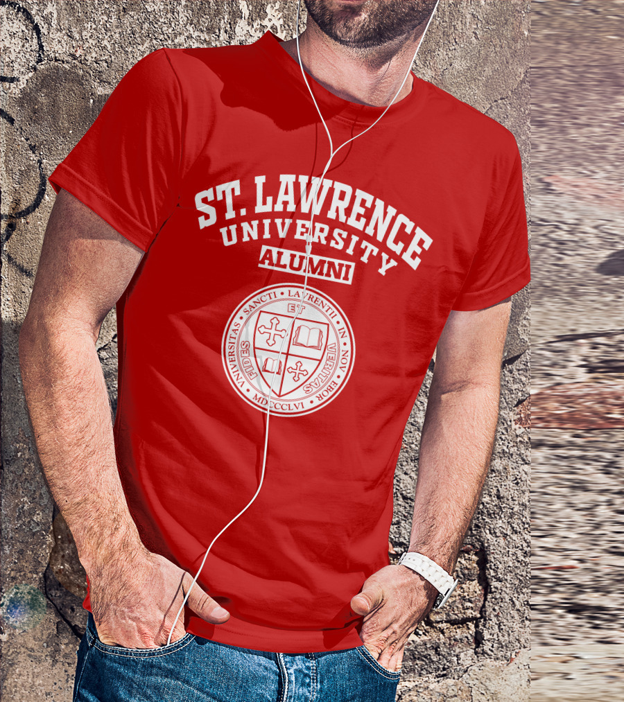 St. Lawrence University Alumni Seal Universitas Sancti Laurentii In Novo Eborio Fides Et Veritas MDCCCLVI T-Shirt