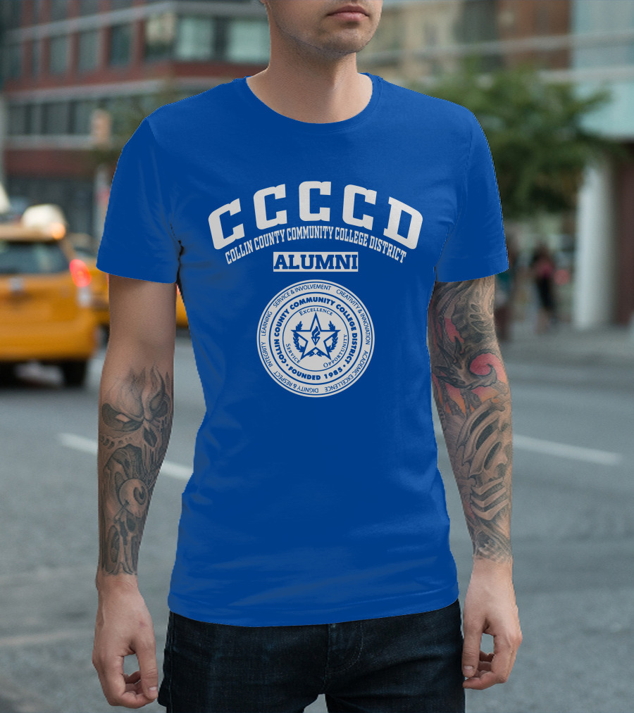 CCCCD Collin County Community College District Alumni Seal 1985 Excellence Opportunity T-Shirt