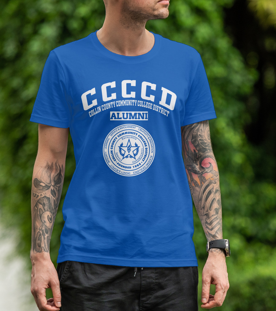 CCCCD Collin County Community College District Alumni Seal 1985 Excellence Opportunity T-Shirt