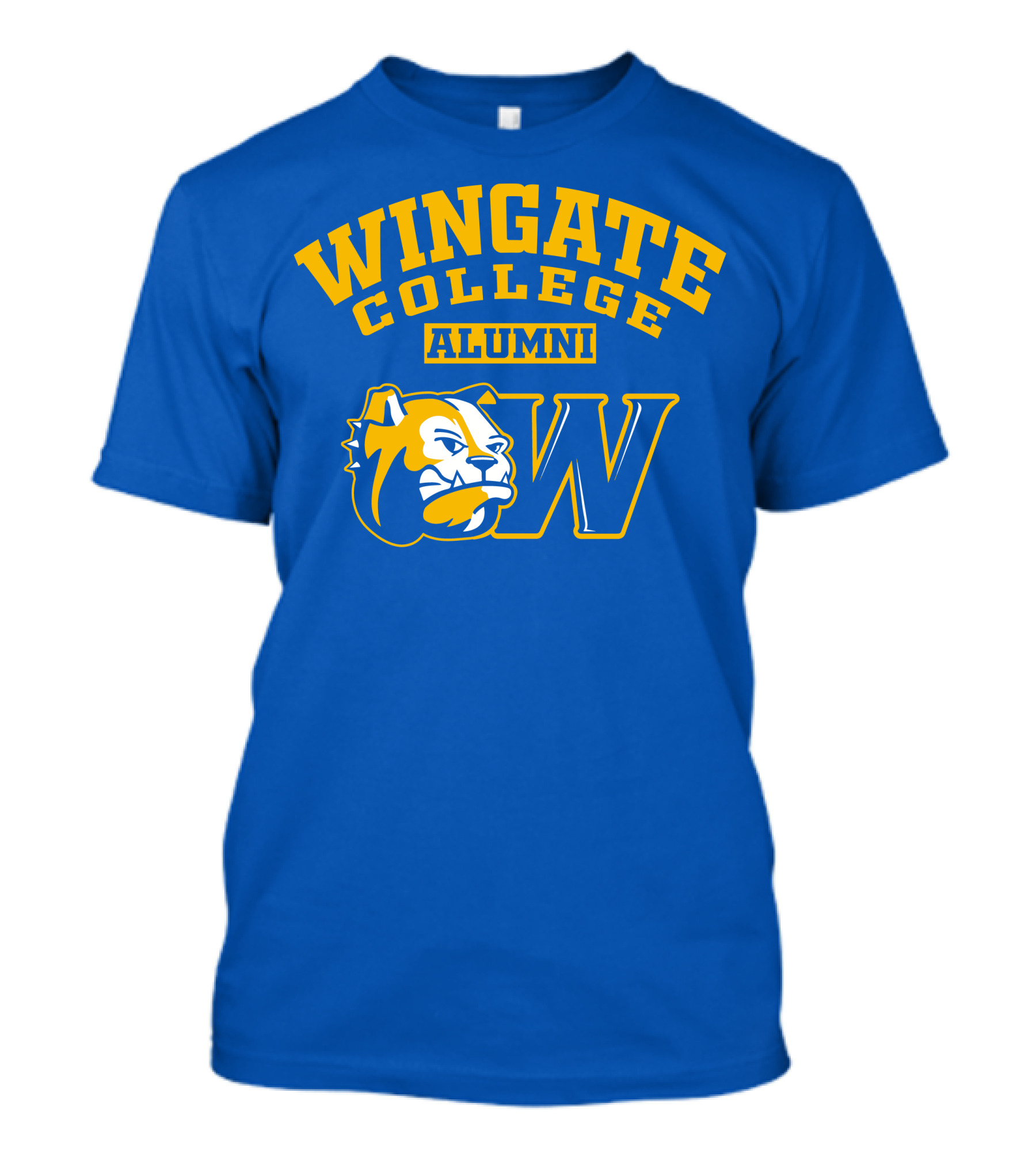 Wingate College Alumni Bulldog Mascot W T-Shirt