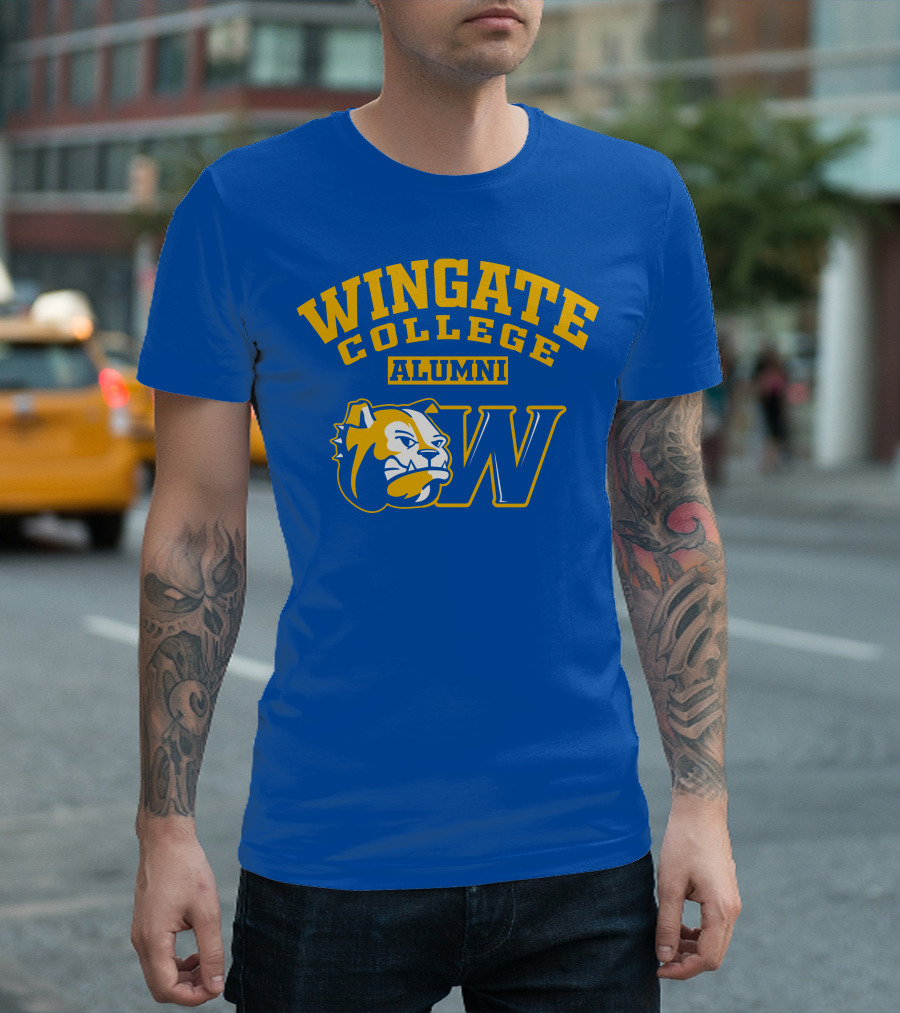 Wingate College Alumni Bulldog Mascot W T-Shirt