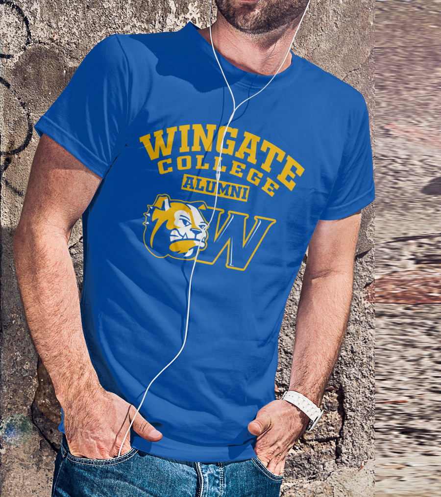 Wingate College Alumni Bulldog Mascot W T-Shirt