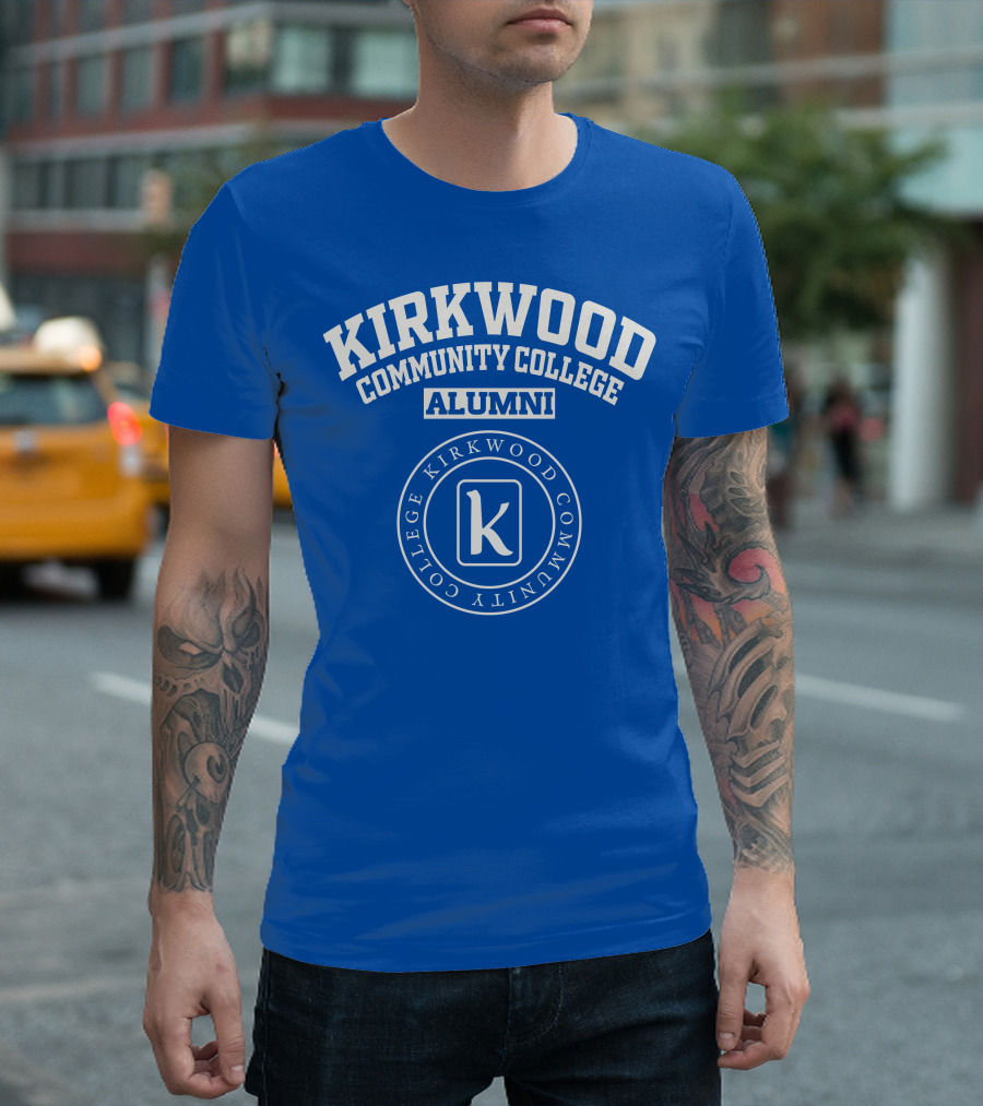 Kirkwood Community College Alumni K Blue Circle T-Shirt