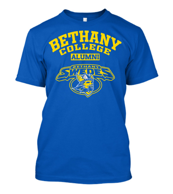 Bethany College Alumni Bethany Swedes Logo Viking Helmet T-Shirt