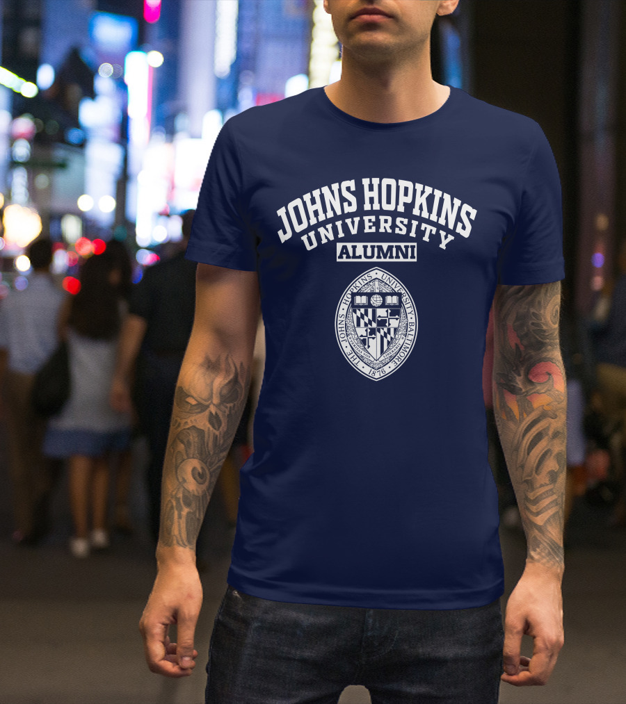 Johns Hopkins University Alumni Seal Baltimore 1876 T-Shirt
