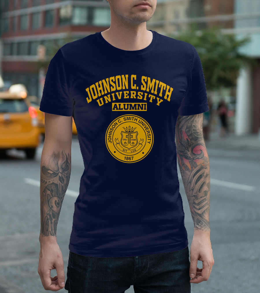 Johnson C Smith University Alumni 1867 Seal Sit Lux T-Shirt