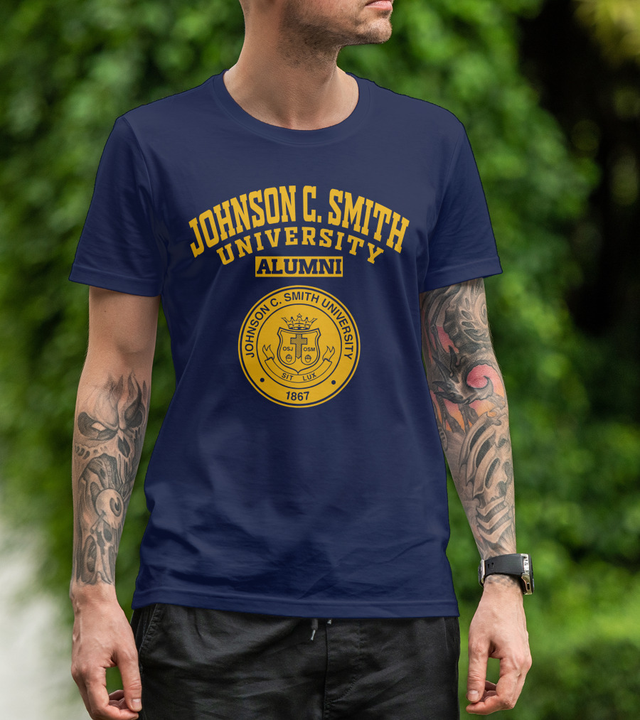 Johnson C Smith University Alumni 1867 Seal Sit Lux T-Shirt