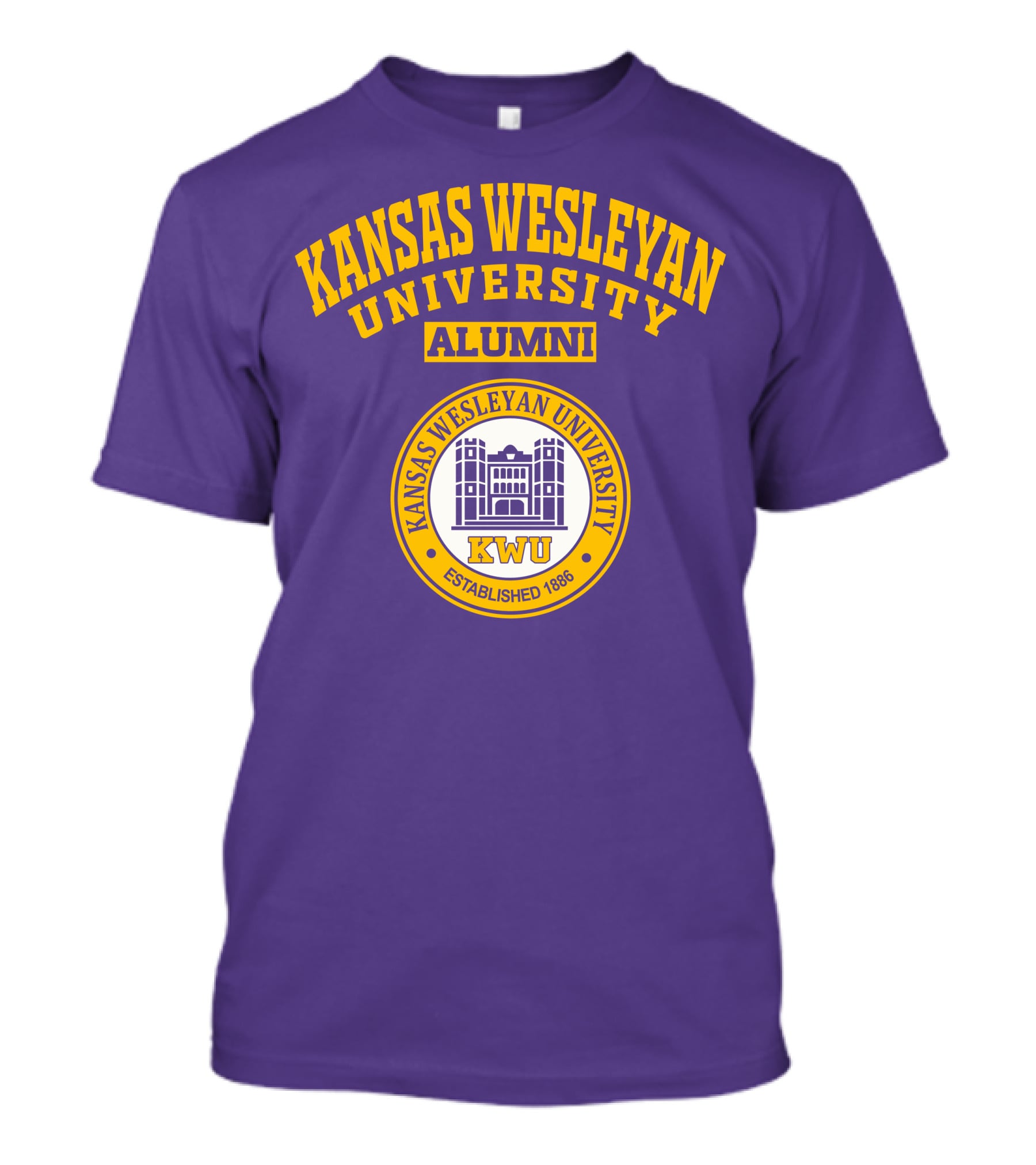 Kansas Wesleyan University Alumni KWU Established 1886 T-Shirt