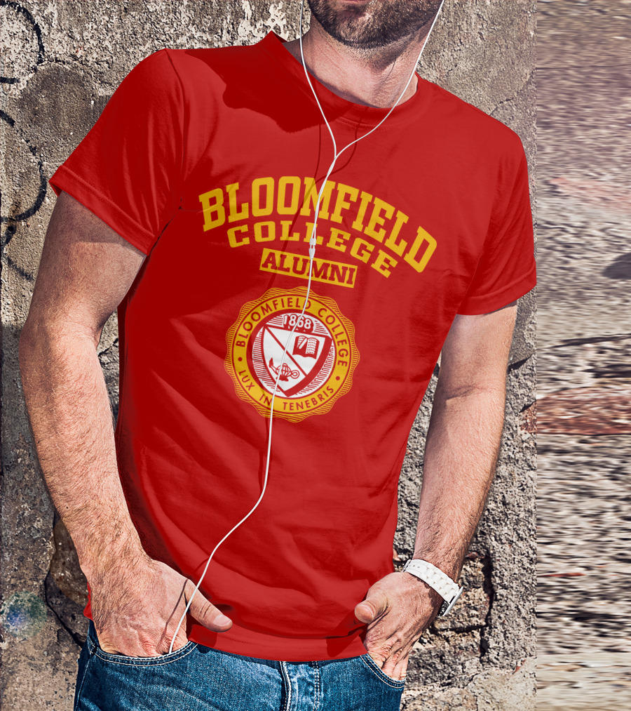 Bloomfield College Alumni 1868 Lux In Tenebris Emblem T-Shirt