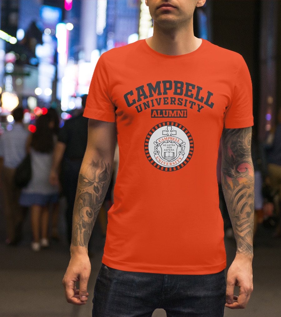 Campbell University Alumni Ad Astra Per Aspera Seal T-Shirt