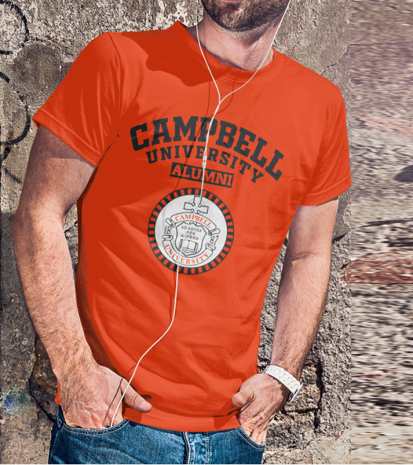 Campbell University Alumni Ad Astra Per Aspera Seal T-Shirt