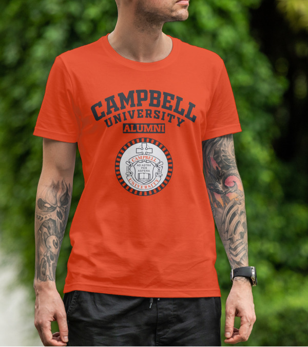 Campbell University Alumni Ad Astra Per Aspera Seal T-Shirt