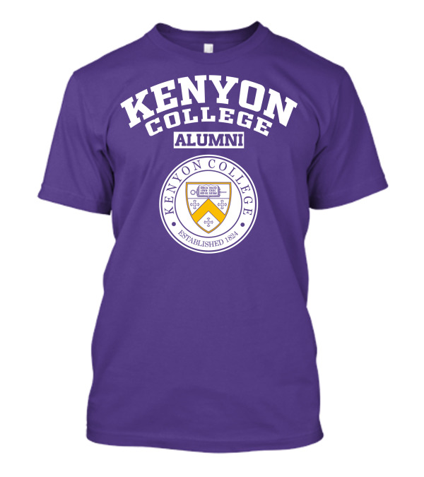 Kenyon College Alumni Established 1824 Seal Purple T-Shirt