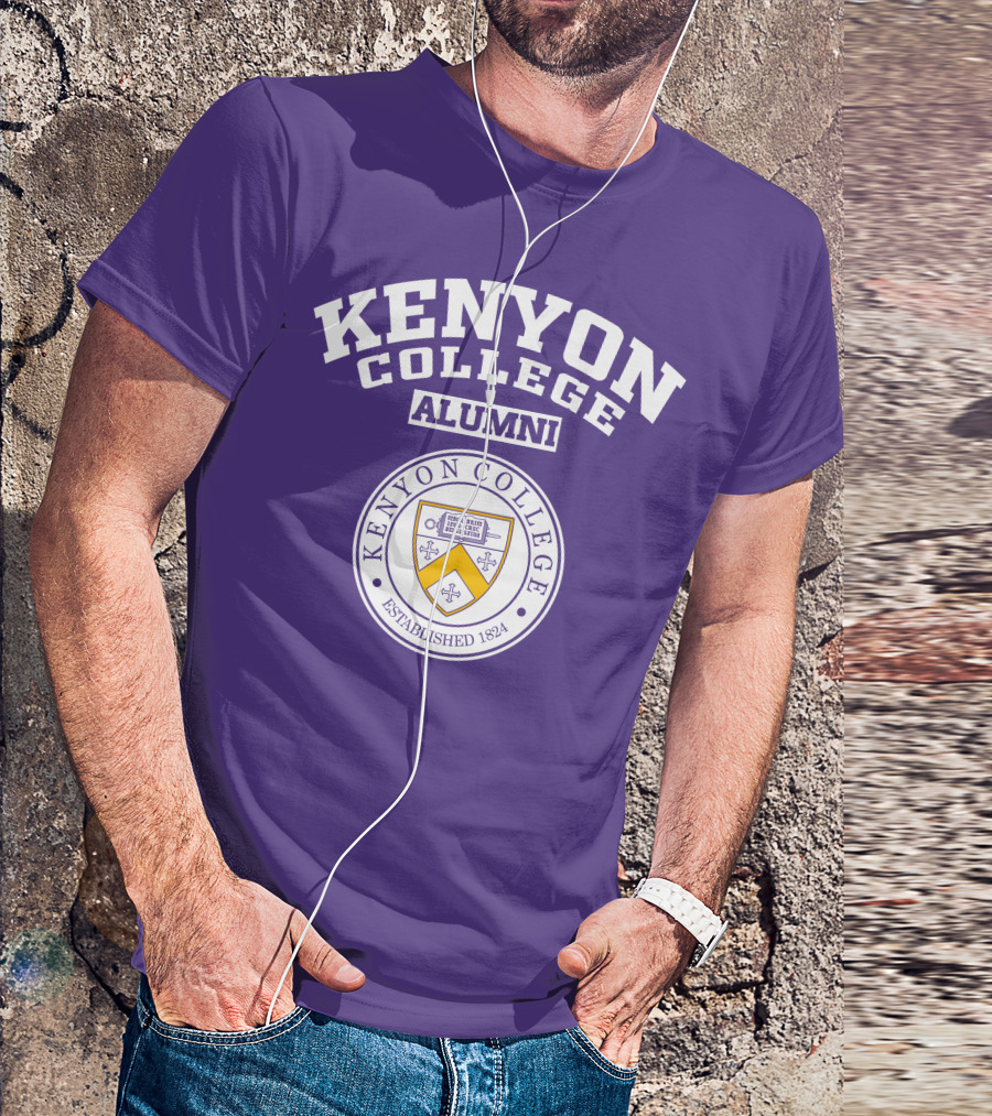 Kenyon College Alumni Established 1824 Seal Purple T-Shirt